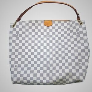 Louis Vuitton Damier Azur Graceful MM Bag Designer Handbag Shoulder Bag